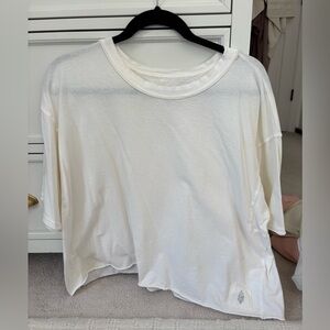 free people inspire tee white size xl